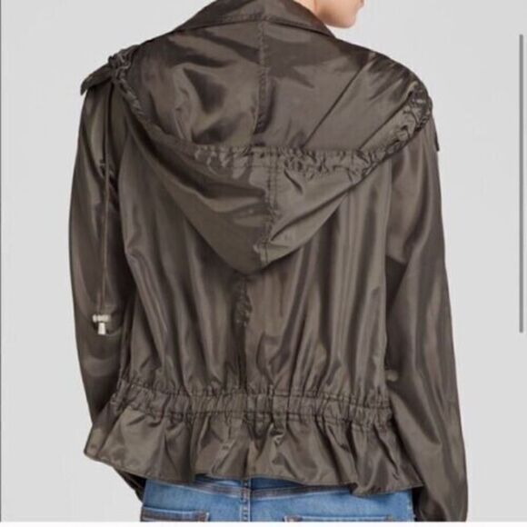 Free People Womens Sz S Green Full Zip Ripstop Parachute Windbreaker Jacket $128 - Picture 13 of 13